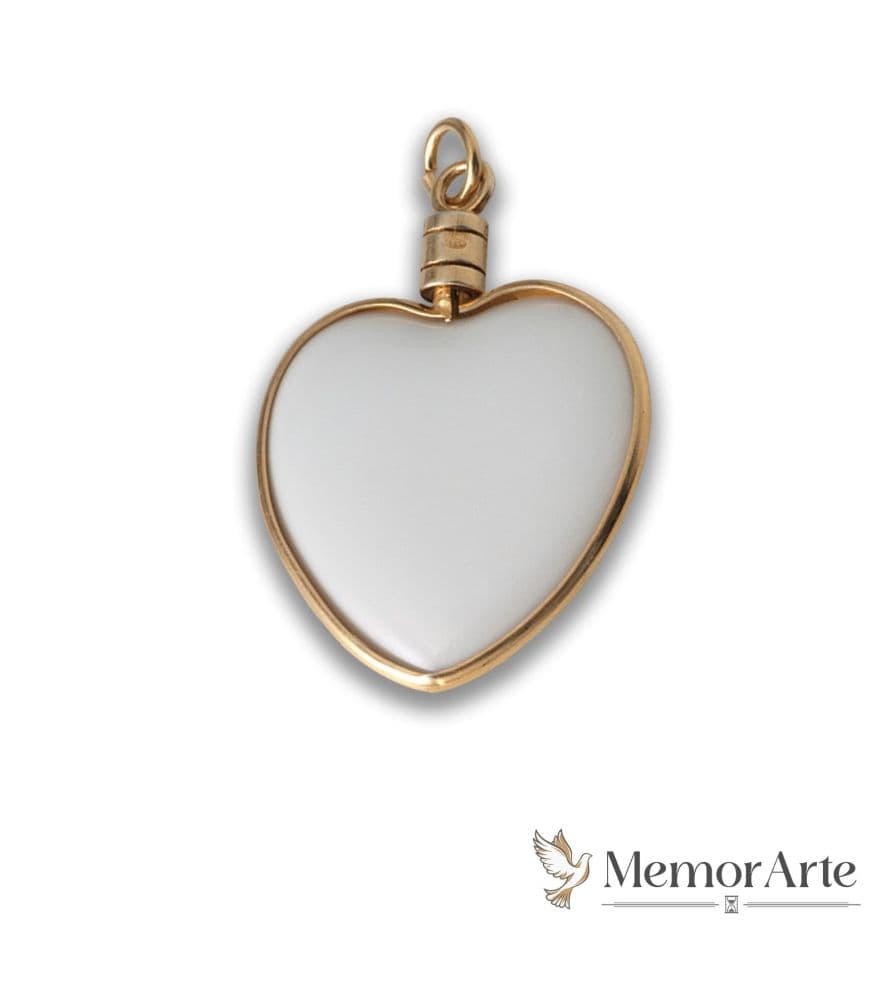 Ciondolo "Cuore" in Ceramica Personalizzato - Oro
